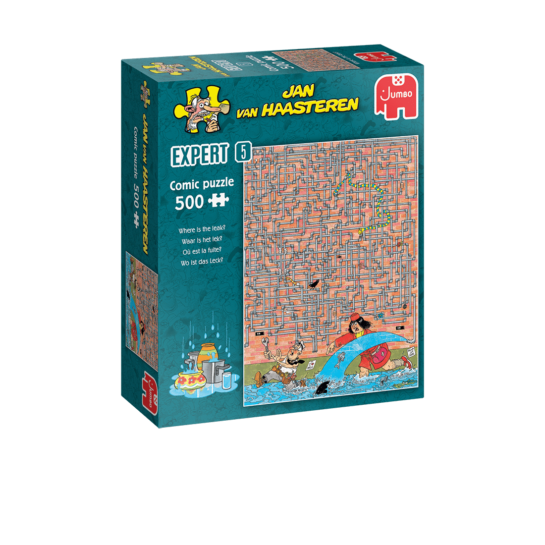 Waar is het lek? | Jan van Haasteren Expert | 500 stukjes