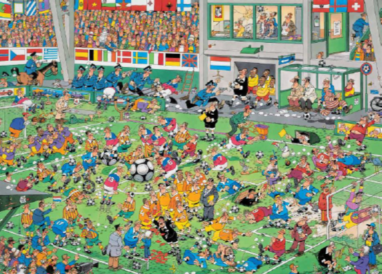 EK-voetbal | Jan van Haasteren | 1000 stukjes