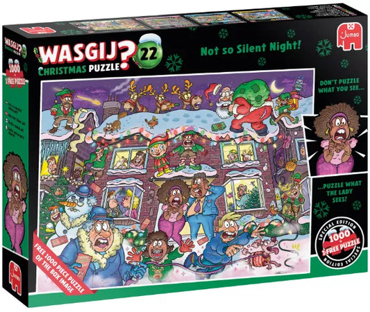 6 Juni 2026 | Wasgij Christmas 22 | Niet zo'n stille nacht! | 2x 1.000 stukjes