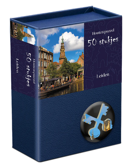 20% korting | Serie houten stedenpuzzels | 12 steden |3x Belgie + 9x Nederland | 50 stukjes per puzzel