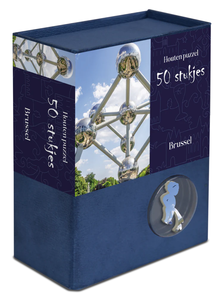20% korting | Serie houten stedenpuzzels | 12 steden |3x Belgie + 9x Nederland | 50 stukjes per puzzel