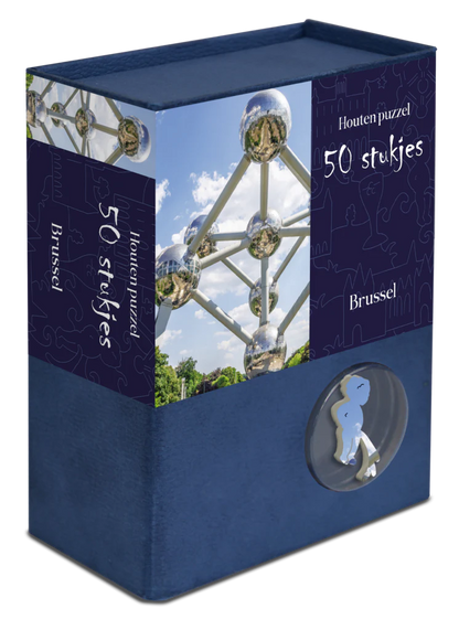 20% korting | Serie houten stedenpuzzels | 12 steden |3x Belgie + 9x Nederland | 50 stukjes per puzzel