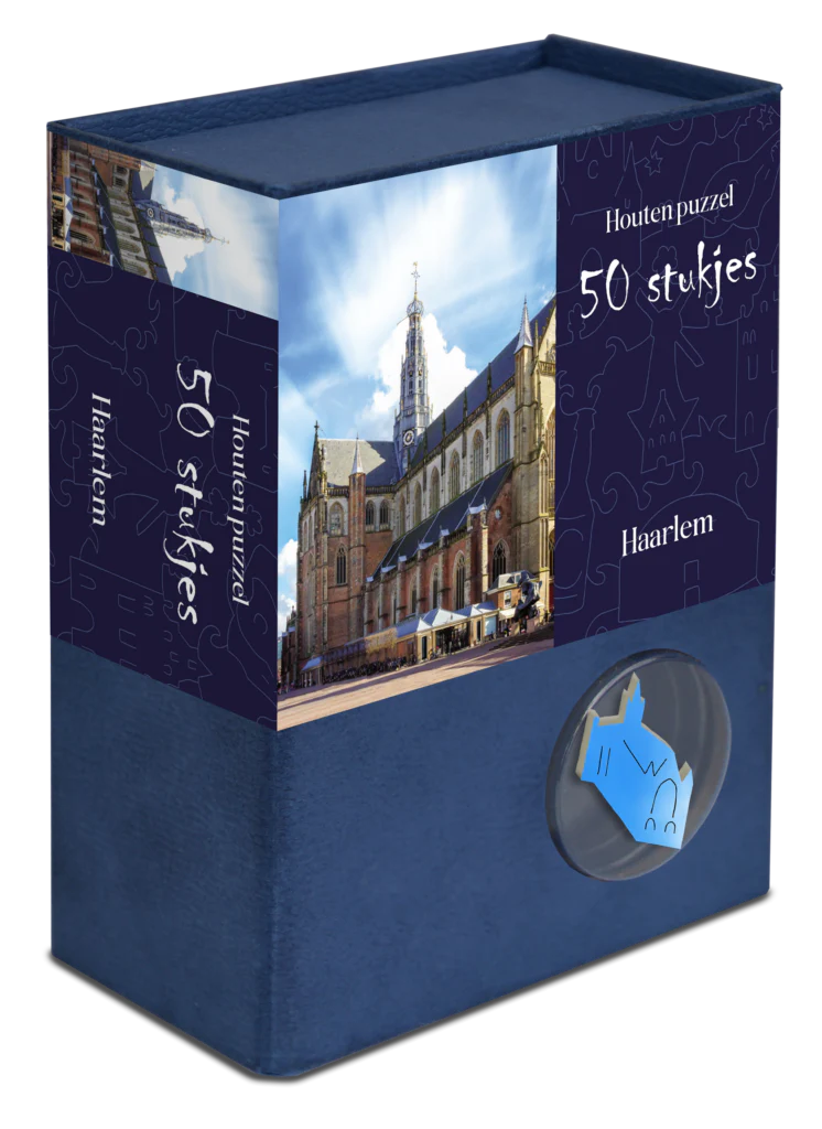 20% korting | Serie houten stedenpuzzels | 12 steden |3x Belgie + 9x Nederland | 50 stukjes per puzzel