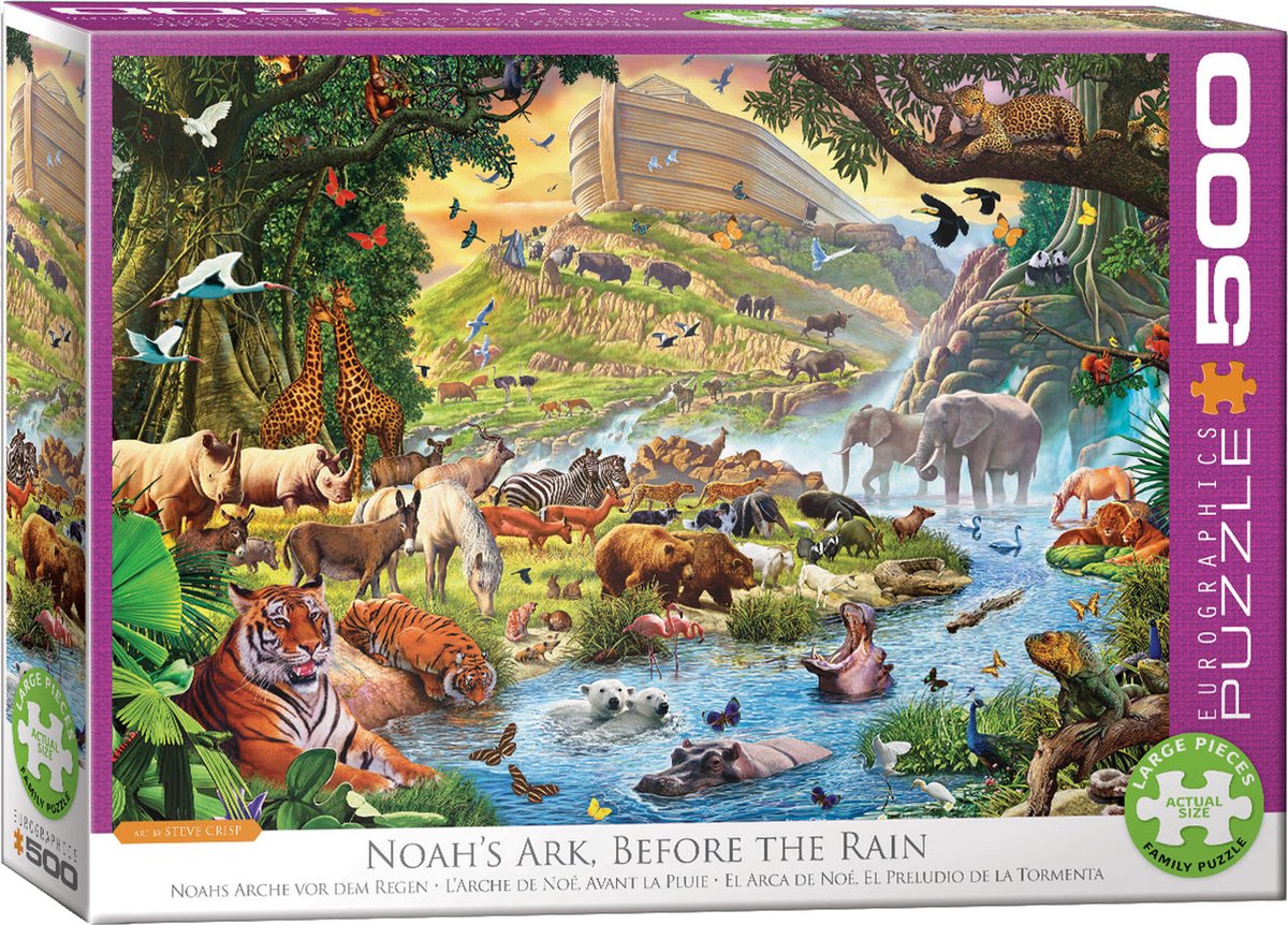 Eurographics | Noahs Ark voor de Regen [Noah's Ark Before the Rain] | Steve Crisp | 500 XL stukjes