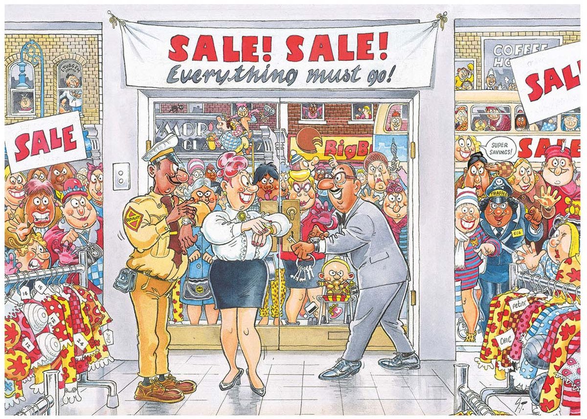 Wasgij Retro Mystery 7 | Everything Must Go! | 1.000 stukjes