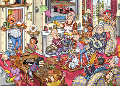 Wasgij Retro Mystery 10 | De Voorjaars-schoonmaak! | 1.000 stukjes