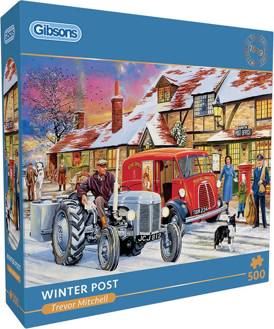Winter Post (door Trevor Mitchell)  - Gibsons puzzels - 500 stukjes