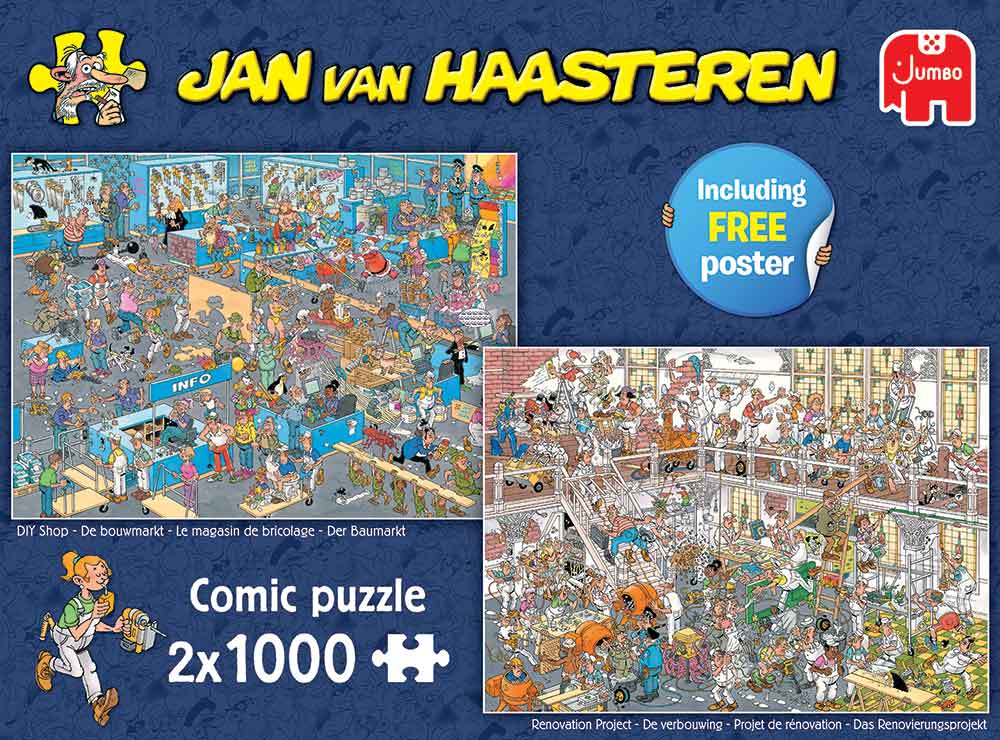 De Bouwmarkt & de Verbouwing | Jan van Haasteren | 2 x 1000 stukjes