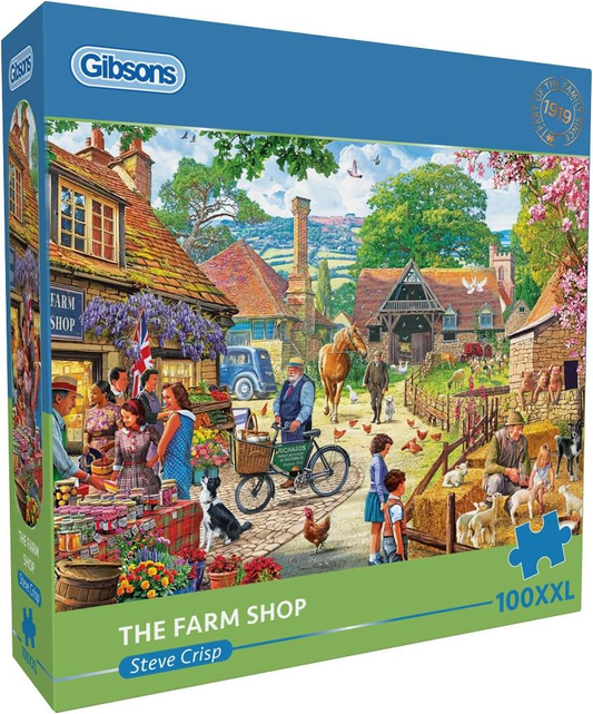 The Farm Shop Puzzel (100 XXL stukjes) - Gibsons puzzels - 100 stukjes